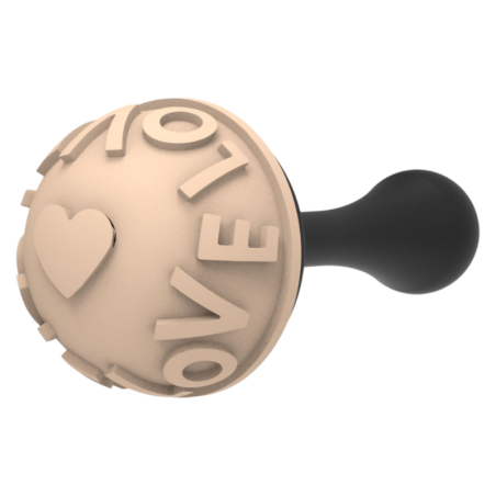 Semisfera 01 & Choco Stamp C - Silikomart - walentynkowy zestaw do dekorowania pralin - forma z Tritanu + stemple silikonowe