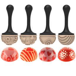 Choco Stamp C - Silikomart - walentynkowe stemple silikonowe do dekorowania pralin