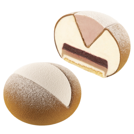 Maritozzo 135 Silikomart - zestaw form silikonowych do nowoczesnych Maritozzi - śr. 68 x wys. 40 mm / poj. 135 ml