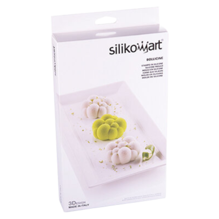 Bollicine Silikomart - bąbelki - forma silikonowa do monoporcji - śr. 70 x wys. 30 mm / poj. 85 ml x 6 porcji