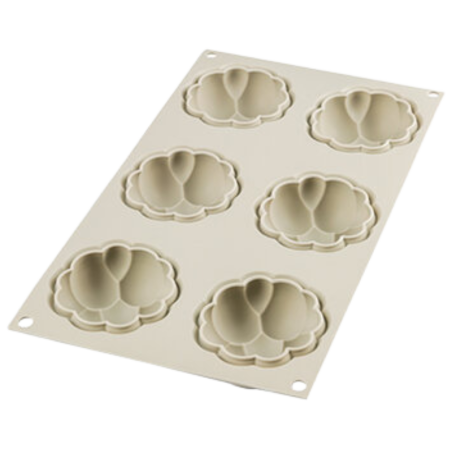 Bollicine Silikomart - bąbelki - forma silikonowa do monoporcji - śr. 70 x wys. 30 mm / poj. 85 ml x 6 porcji