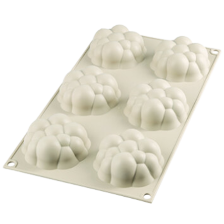 Bollicine Silikomart - bąbelki - forma silikonowa do monoporcji - śr. 70 x wys. 30 mm / poj. 85 ml x 6 porcji