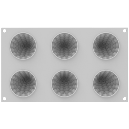 Sapin Magique Silikomart - choinka - forma silikonowa do monoporcji i deserów - śr. 67 x wys. 74 mm / poj. 85 ml x 6 porcji