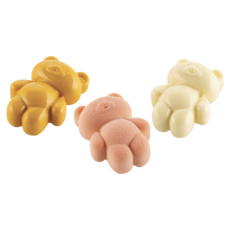Teddy Bear XS 20 Silikomart - cukiernicza forma silikonowa małe misie - dł. 50 x szer. 36 x wys. 21 mm / poj. 20 ml x 18 porcji