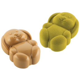 Rabbit 70 Silikomart - zestaw do monoporcji - królik - forma silikonowa z wykrojnikiem - poj. 70 ml x 8 porcji