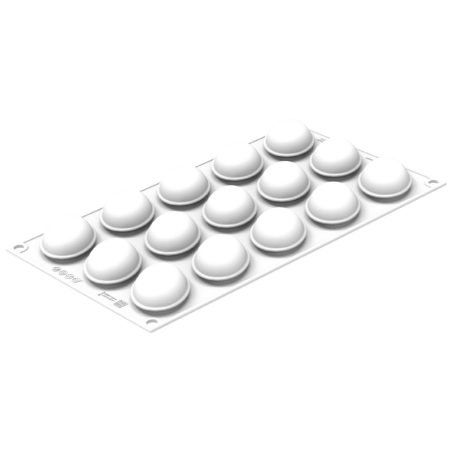Oval 30 Silikomart - zestaw do owalnych monoporcji - forma silikonowa z wykrojnikiem - poj. 70 ml x 8 porcji