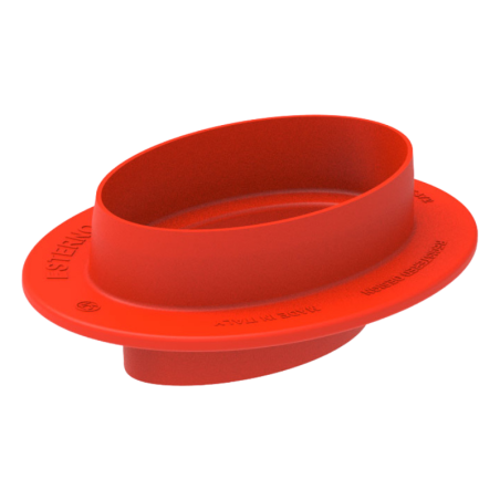 Oval 80 Silikomart - zestaw do owalnych monoporcji - forma silikonowa z wykrojnikiem - poj. 80 ml x 8 porcji