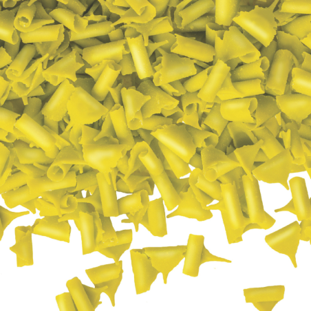 200 g POSYPKA LEMON BARBARA DECOR dekoracyjne zielone wiórki z białej czekolady 9 x 5 mm (produkt konfekcjonowany)