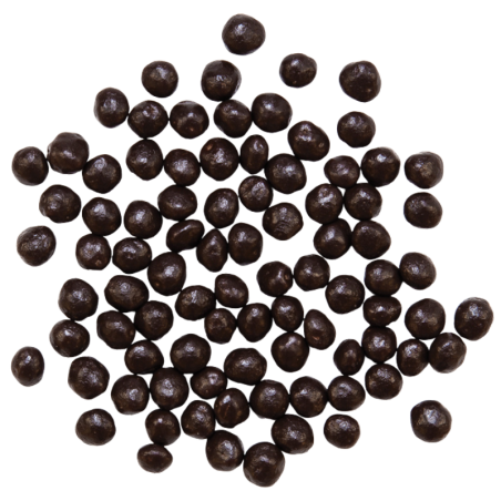 op. 0.5 kg CRUNCHIES DARK ONYX 09732 BARBARA DECOR chrupiące kuleczki ryżowe w ciemnej czekoladzie - śr. 4 mm