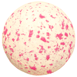 op. 49 szt. Kulki Magnolia - 331063 Barbara Decor - dekoracyjne kulki z białej czekolady w różowe plamki - śr. 27 mm