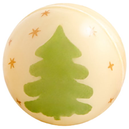 op. 112 szt. Bombki czekoladowe - 33772 Barbara Decor - świąteczne kulki z białej czekolady - śr. 24 mm