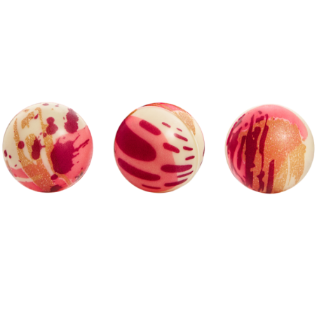 op. 112 szt. Kulki Florence - 33746 Barbara Decor - trójwymiarowe dekoracje z białej czekolady - śr. 24 mm