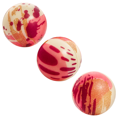 op. 112 szt. Kulki Florence - 33746 Barbara Decor - trójwymiarowe dekoracje z białej czekolady - śr. 24 mm