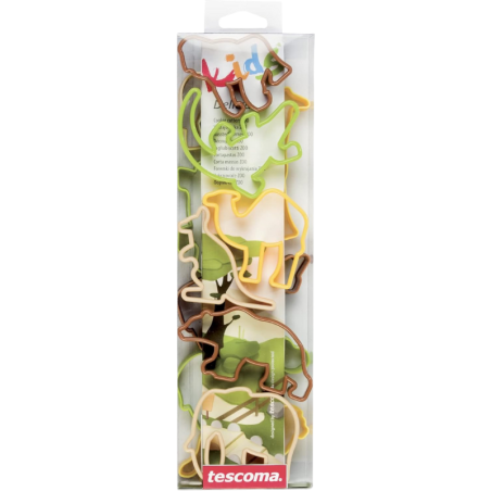 12 szt. Wykrawacze zwierzęta z ZOO - 630930 Tescoma Delicia Kids - zestaw foremek do wycinania ciasteczek i ozdób