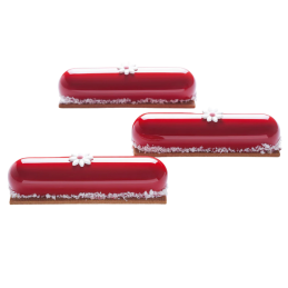 PX4351 Confy Pavoni - cukiernicza forma silikonowa - dł.128 x szer. 30 x wys. 28 mm / poj. 90 ml x 14 porcji