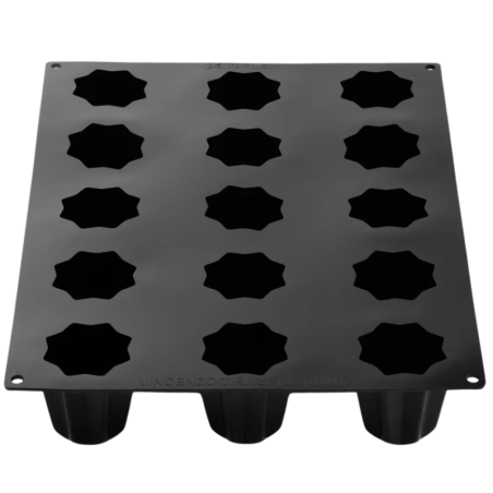 PX43114 Pandoro Pavoni Italia - forma silikonowa do świątecznych deserów - śr. 65 x wys. 65 mm / poj. 120 ml x 15 porcji