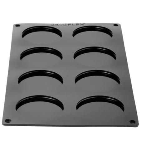 PX3228 Macaron Pavoni Italia - zestaw form silikonowych do makaroników - śr. 70 x wys. 35 mm / poj. 110 ml x 8 porcji