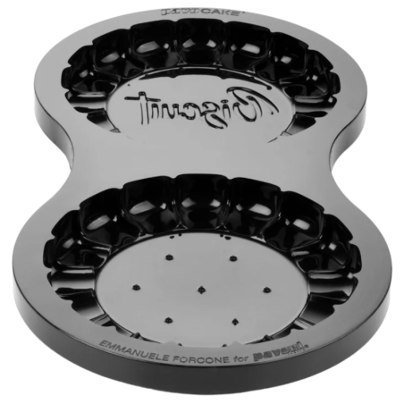 KE111 Biscuit Pavoni - zestaw form silikonowych do tortu w kształcie ciasteczka z kremem - śr. 160 x wys. 52 mm / poj. 920 ml