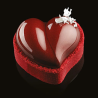 PX3206 Heart Pavoni - forma silikonowa do deserów w kształcie serca - dł. 65 x szer. 60 x wys. 1 mm / poj. 46 ml x 8 porcji