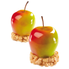 PX4330 Jabłko - forma silikonowa do deserów w kształcie owoców - śr. 55 x wys. 48 mm / poj. 90 ml x 20 porcji