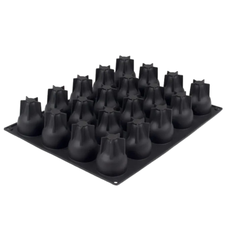 PX4329 Gruszka - forma silikonowa do deserów w kształcie owoców - śr. 53 x wys. 70 mm / poj. 90 ml x 20 porcji