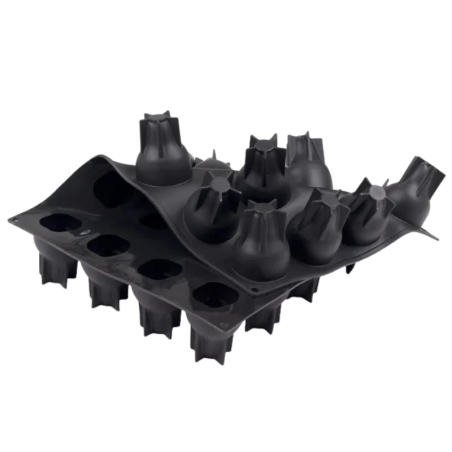 PX4329 Gruszka - forma silikonowa do deserów w kształcie owoców - śr. 53 x wys. 70 mm / poj. 90 ml x 20 porcji