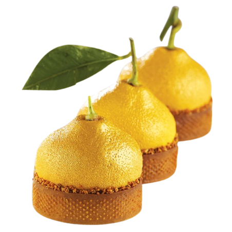 PX4359 Citron - forma silikonowa do deserów w kształcie cytryny - śr. 60 x wys. 37 mm / poj. 65 ml x 20 porcji