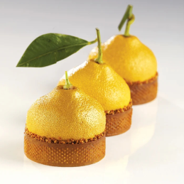 PX4359 Citron - forma silikonowa do deserów w kształcie cytryny - śr. 60 x wys. 37 mm / poj. 65 ml x 20 porcji