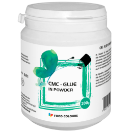 op. 200 g CMC karboksymetyloceluloza (E466) - baza kleju spożywczego w proszku - nr. kat. K-011 Food Colours