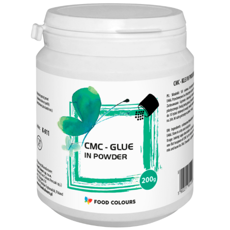 op. 200 g CMC karboksymetyloceluloza (E466) - baza kleju spożywczego w proszku - nr. kat. K-011 Food Colours