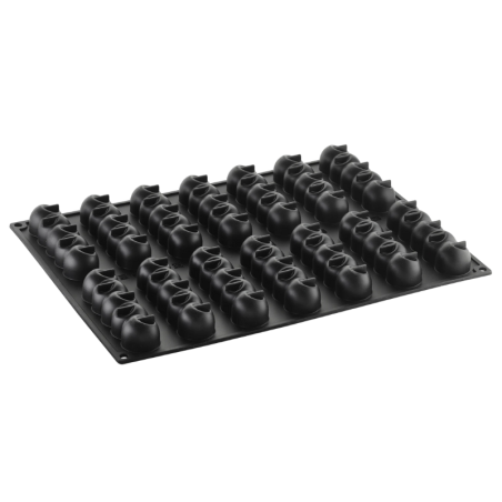 PX4352 Pelota Pavoni - zestaw forma silikonowa z wykrojnikiem - dł. 130 x szer. 32 x wys. 28 mm / poj. 90 ml x 14 porcji