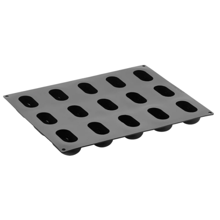 PX4345 Miss Pavoni - cukiernicza forma silikonowa - dł. 78 x szer. 48 x wys. 33 mm / poj. 90 ml x 15 porcji