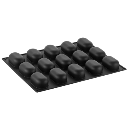 PX4345 Miss Pavoni - cukiernicza forma silikonowa - dł. 78 x szer. 48 x wys. 33 mm / poj. 90 ml x 15 porcji