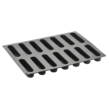 PX4353 Pastel Pavoni - zestaw forma silikonowa z wykrojnikiem - dł. 125 x szer. 28 x wys. 28 mm / poj. 90 ml x 14 porcji