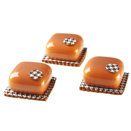 PX4343 Mister Pavoni - cukiernicza forma silikonowa - dł. 58 x szer. 58 x wys. 33 mm / poj. 90 ml x 12 porcji