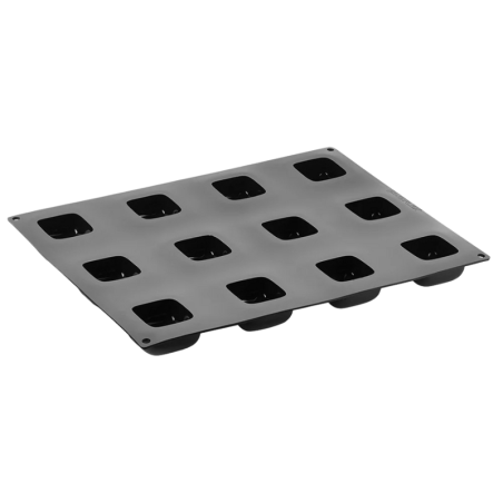 PX4343 Mister Pavoni - cukiernicza forma silikonowa - dł. 58 x szer. 58 x wys. 33 mm / poj. 90 ml x 12 porcji