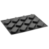 PX4337S Rettangular Pavoni - zestaw forma silikonowa z wykrojnikiem - dł. 92 x szer. 50 x wys. 15 mm / poj. 67 ml x 12 porcji