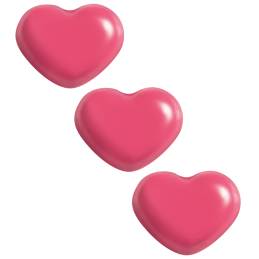 320 szt. SERDUSZKA RÓŻOWE 33967 BARBARA DECOR walentynkowa dekoracja z białej czekolady - 18 x 14 mm