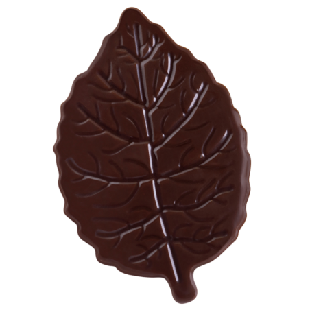 216 szt. ZESTAW LISTKI CIEMNE 33992 BARBARA DECOR dekoracja z ciemnej czekolady 30 x 45 mm