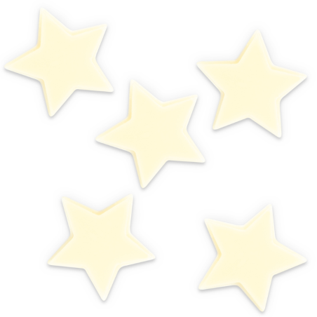702 szt. MAŁE GWIAZDKI dekoracja z białej czekolady dł. 23 mm 33952 Barbara Decor