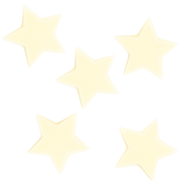 702 szt. MAŁE GWIAZDKI dekoracja z białej czekolady dł. 23 mm 33952 Barbara Decor