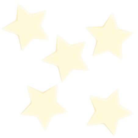 702 szt. MAŁE GWIAZDKI dekoracja z białej czekolady dł. 23 mm 33952 Barbara Decor