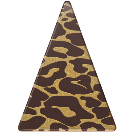 252 szt. SAFARI TRIO dekoracja z czekolady deserowej dł. 48 mm 33957 Barbara Decor