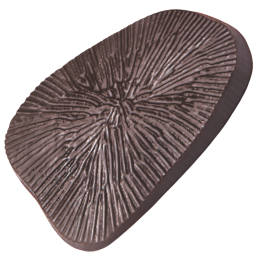 op. 144 szt. Paleo 33400 Barbara Decor - oryginalna dekoracja z ciemnej czekolady - dł. 45 x szer. 43 mm