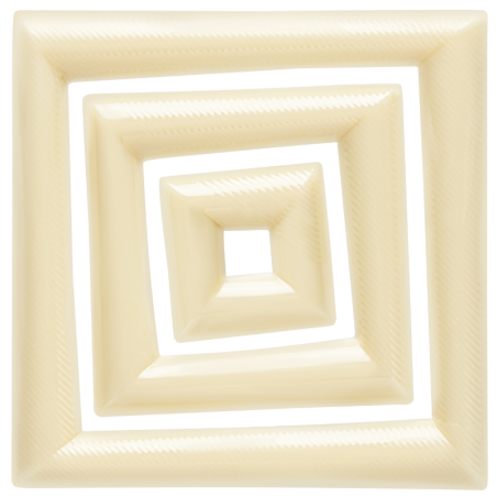 op. 60 szt. Kwadraty - 33708 Barbara Decor - kreatywny zestaw dekoracji z białej czekolady - dł. 23-64 mm