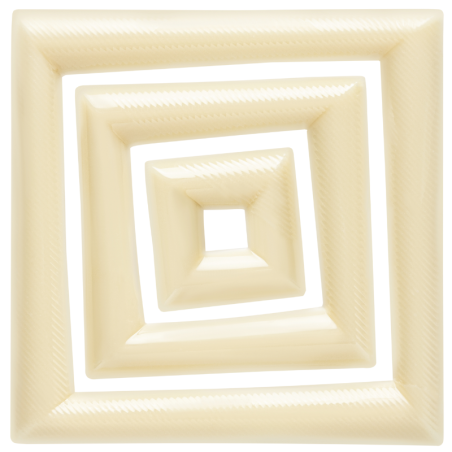 op. 60 szt. Kwadraty - 33708 Barbara Decor - kreatywny zestaw dekoracji z białej czekolady - dł. 23-64 mm