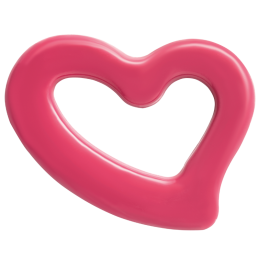 120 szt. SERCE RÓŻOWE AMORA 33700 BARBARA DECOR dekoracja walentynkowa z białej czekolady 50 x 35 mm