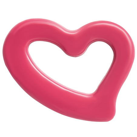 120 szt. SERCE RÓŻOWE AMORA 33700 BARBARA DECOR dekoracja walentynkowa z białej czekolady 50 x 35 mm