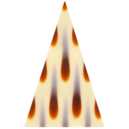 op. 450 szt. Lacrima - 331029 Barbara Decor - geometryczna dekoracja czekoladowa - dł. 55 x szer. 35 mm mm