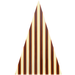 op. 450 szt. Linea - 331027 Barbara Decor - geometryczna dekoracja czekoladowa - dł. 55 x szer. 35 mm